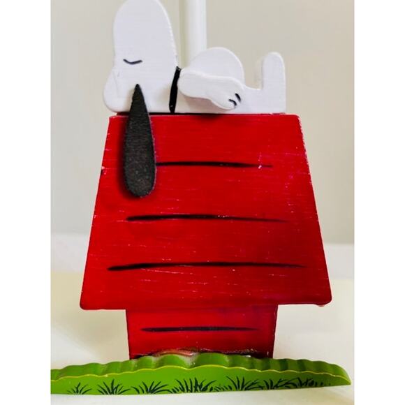 Vintage Charles Schulz Peanuts Snoopy Charlie Brown Lucy wooden lamp RARE - Picture 8 of 16